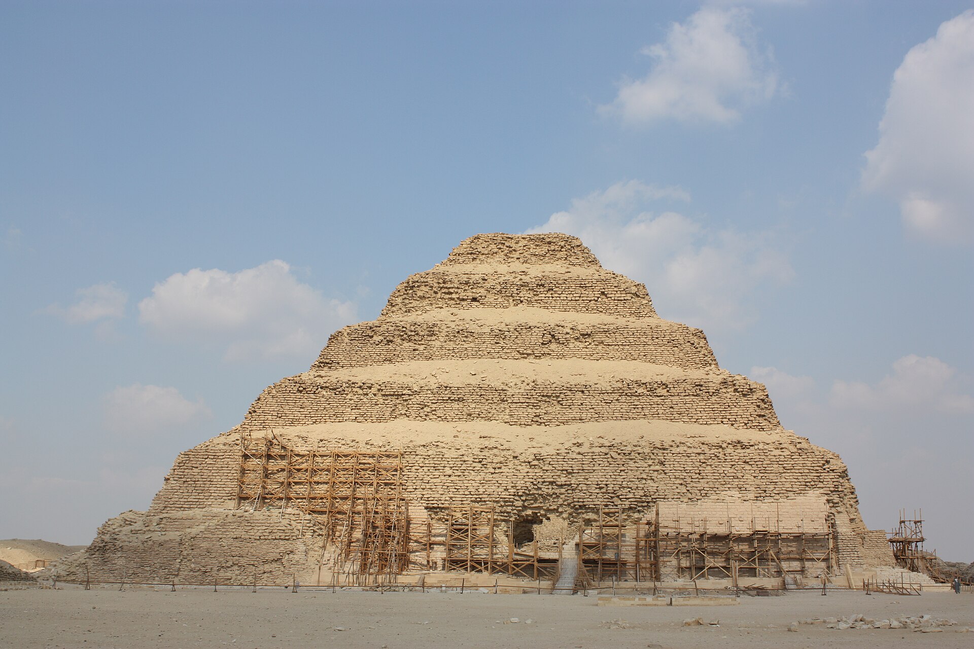 Dahshur Bent and Red pyramids desert