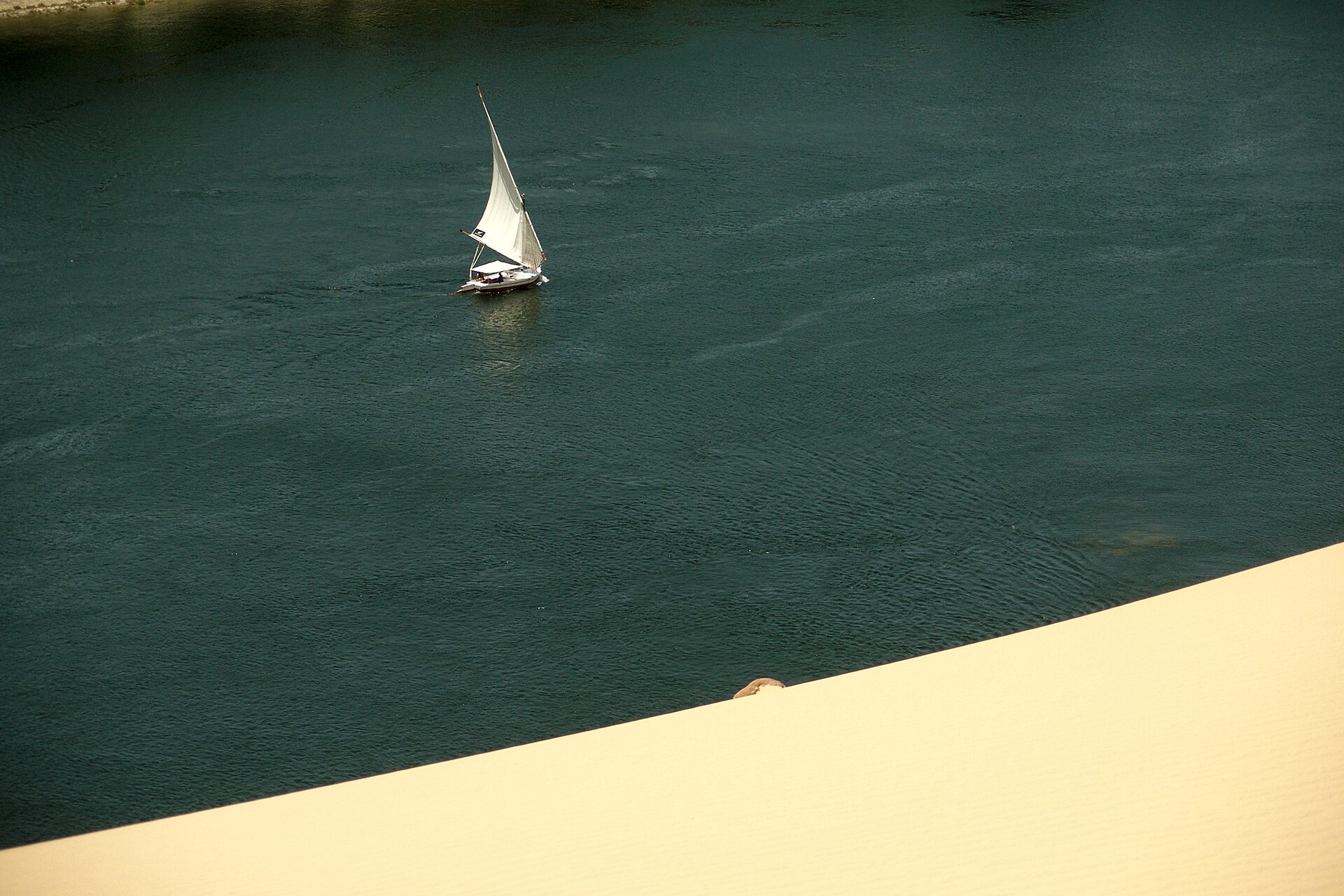 Wadi El Rayan Fayoum lakes and desert